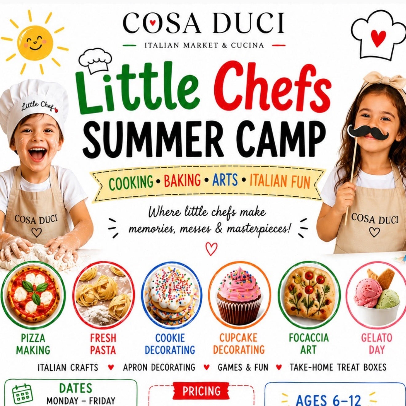 Little Chefs Summer Camp — Daily Price: $85 per day